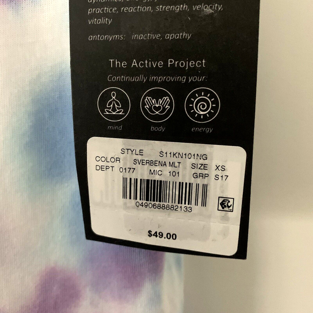 Kinesis Womens Tie Dye T-Shirt Size XS Short Sleeve Keyhole NEW $49 - Picture 6 of 6